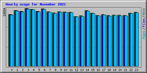 Hourly usage for November 2021