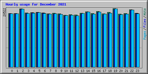 Hourly usage for December 2021