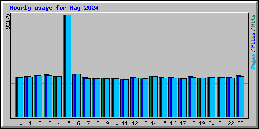 Hourly usage for May 2024
