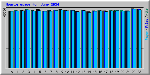 Hourly usage for June 2024