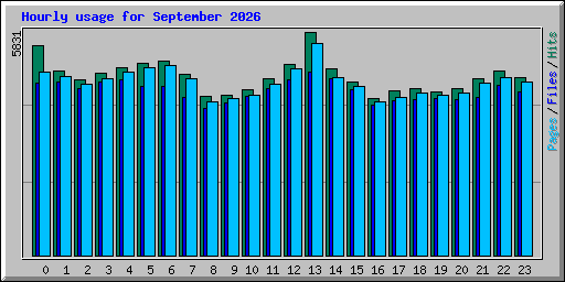 Hourly usage for September 2026